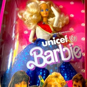 Barbie UNICEF Doll 1989 Special Edition unopened box. Blond hair